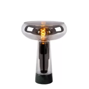Image of Listelle Modern Table Lamp - Ø28cm - 1xE27 - Smoke Grey