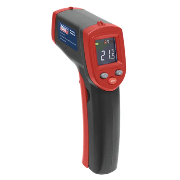 image of Sealey Infrared Laser Digital Thermometer, 12:1