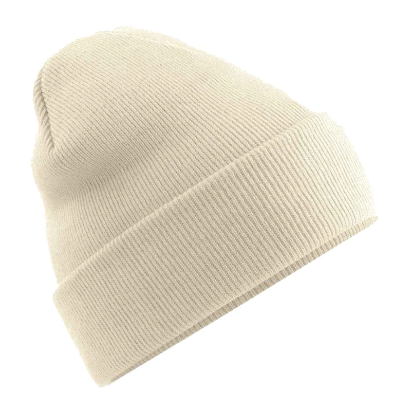 Image of Beechfield Beechfield Men Original Polylana Cuffed Beanie in Beige Beige One Size Male 5063425861378