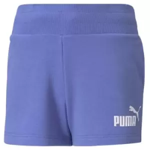 image of Puma Girls Terry Shorts - Blue