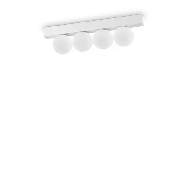 Image of Ping Pong 4 Light Globe Ceiling Light White 1000Lm 3000K