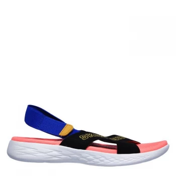 Image of Skechers On The Go 600 Womens Sandals - Black Wild