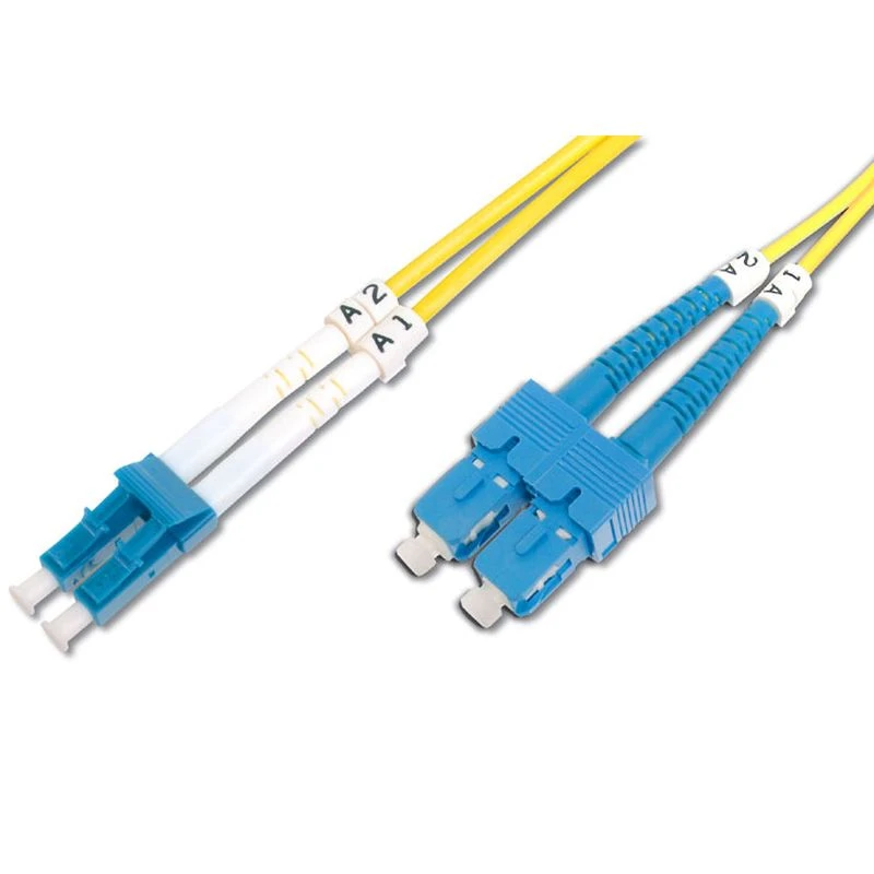 Image of FDL 1M OS2 9/125 LC-SC DLX 2.8mm FIBRE OPTIC CABLE - YELLOW