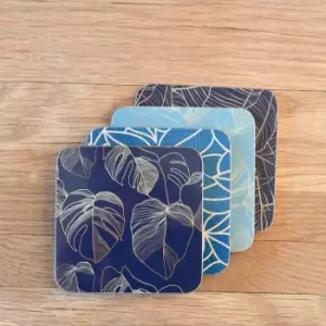 image of Botanicals Set of 4 Coasters MultiColoured