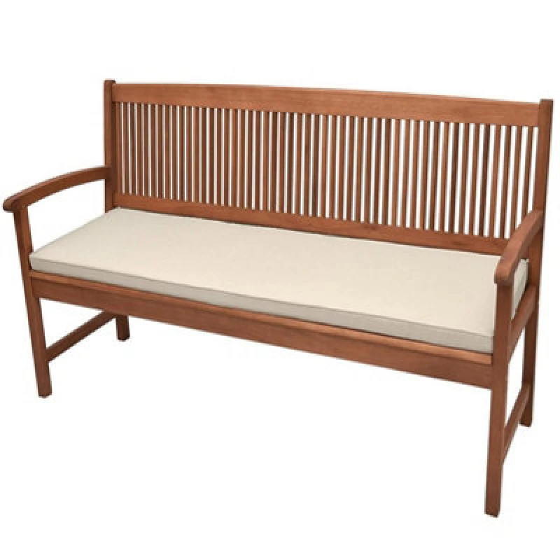 Image of Gr8 Garden Garden Bench Outdoor Waterproof Fabric 2 Seater Swing Seat Cushion Beige
