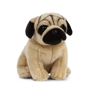 Image of Living Nature Soft Toy - Plush Pug Dog (20cm)