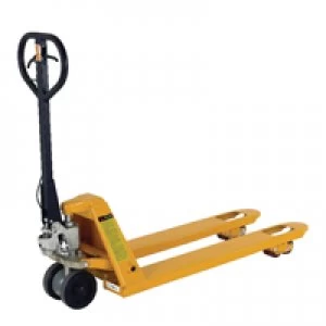 Image of Slingsby VFM Yellow 2 Tonne Pallet Truck With Brake 1220mm 315086