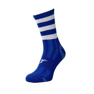 Image of Precision Pro Hooped GAA Mid Socks - Royal/White
