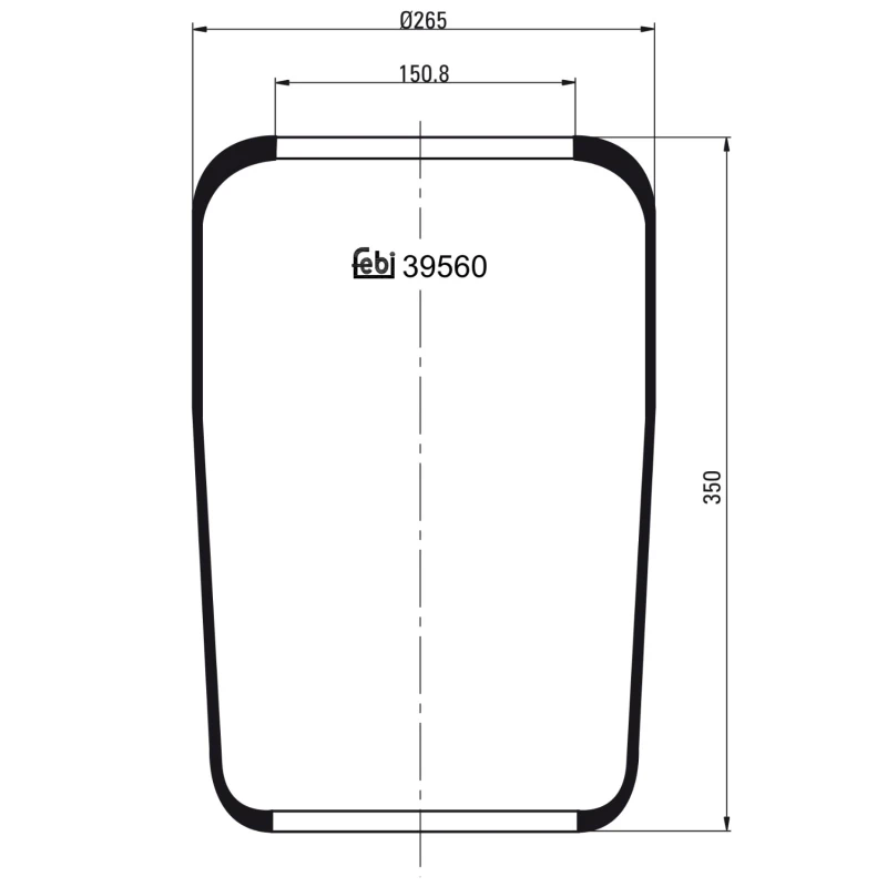 Image of FEBI BILSTEIN 39560 Boot, air suspension Boot,air suspension (324)