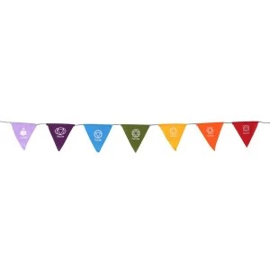 Image of Chakra Symbol Rainbow Bunting