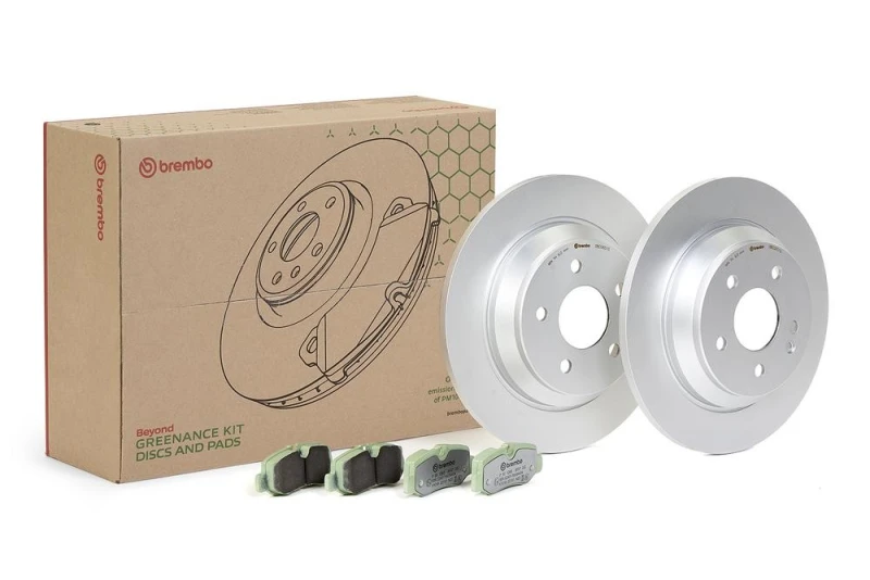 Image of BREMBO Brake discs and pads set BREMBO KT 10 032