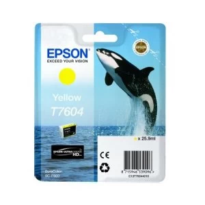 Image of Epson Killer Whale T7604 Yellow Ink Cartridge