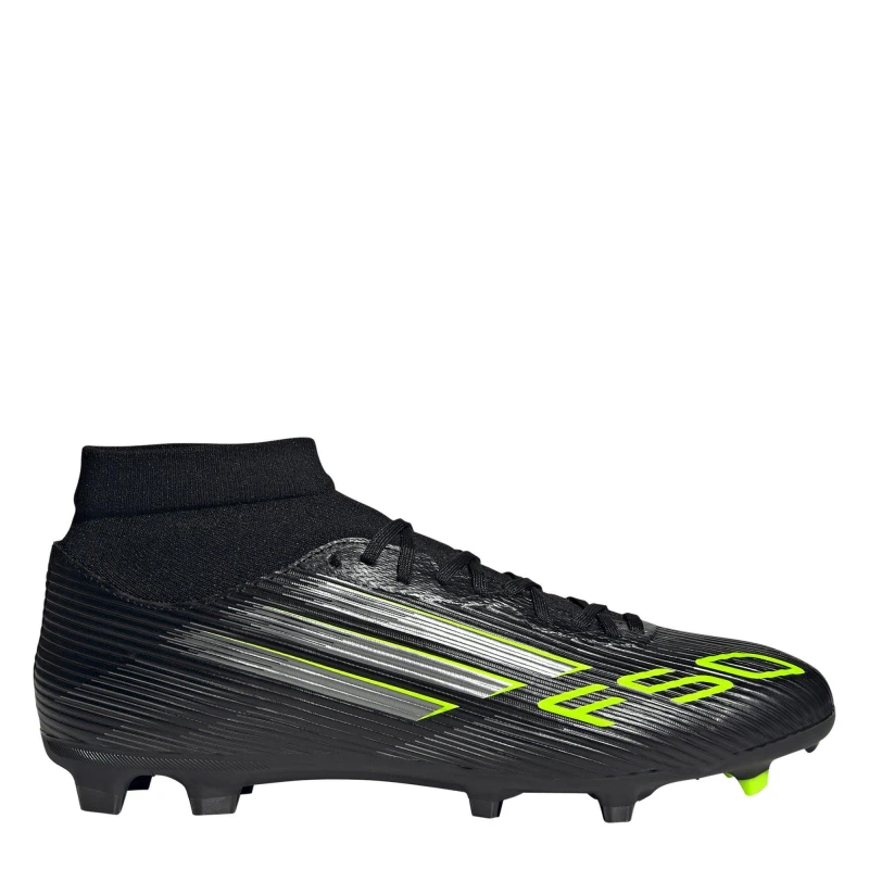 Image of adidas F50 League Mens Firm Ground Football Boots Black/Lemon male 9 (43.3)