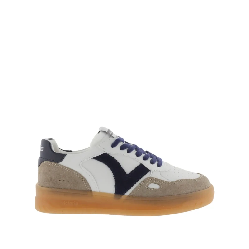 Image of Victoria Leather and suede effect sneakers Victoria Seul Bleu Unisex 42