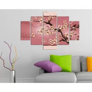 image of ST125 Multicolor Decorative MDF Painting (5 Pieces)