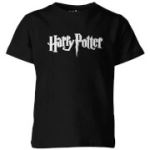 Image of Harry Potter Logo Kid's Black T-Shirt - 5-6 Years - Black