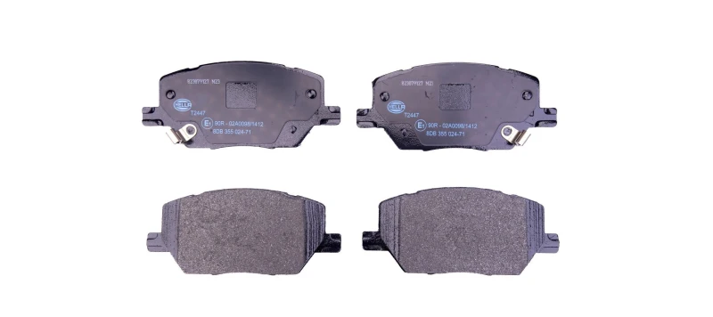 Image of HELLA Brake pad set HELLA 8DB 355 024-711
