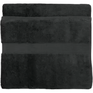 Image of Paoletti Cleopatra Egyptian 100% Cotton Face Cloth, Charcoal, 2 Pack