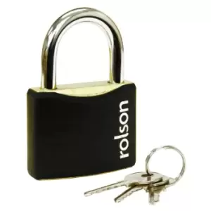 Image of Rolson 60mm Black Padlock