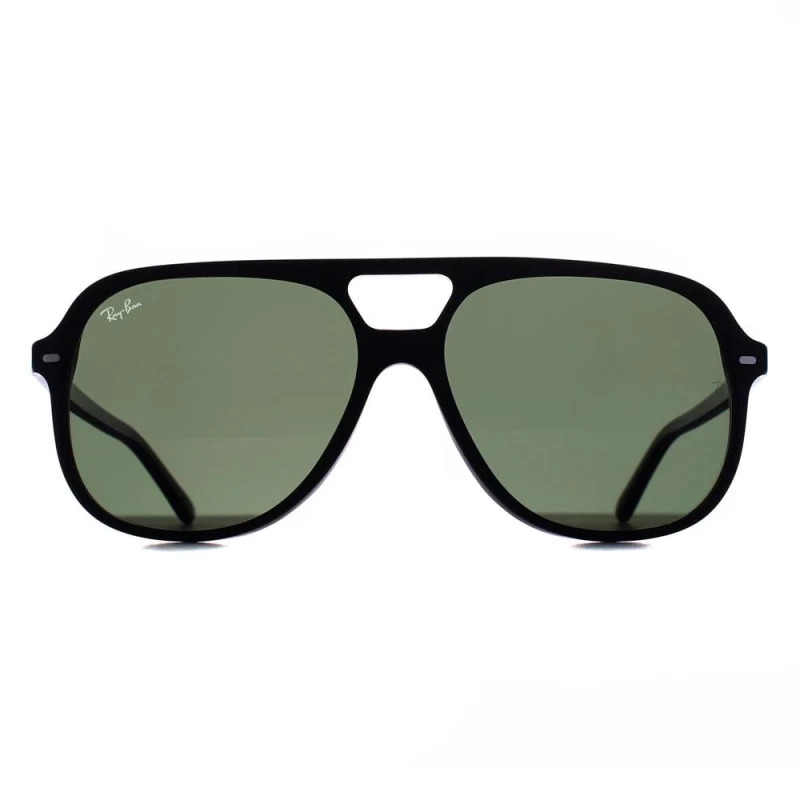 Image of Ray-Ban Ray-Ban Men Square Black G-15 Green Polarized RB2198 Bill Black One Size Male 8056597529730