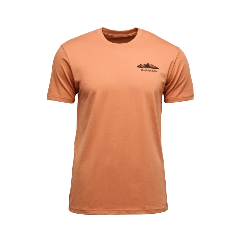 Image of T-Shirt Black Diamond Mountainscape Orange Male L