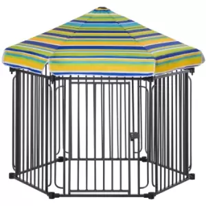 Image of Pawhut Heavy-Duty Outdoor Kennel W/ Weather-Resistant Roof