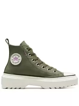 image of Converse Chuck Taylor All Star Lugged Lift, Khaki, Size 4 Older