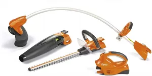 image of Flymo C-Link 20V 3 in 1 Bundle Kit - Grass Trimmer, Hedge Trimmer and Leaf Blower