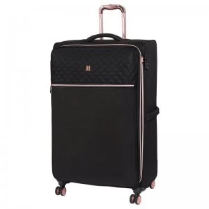 image of IT Luggage Divinity 8 Wheel Black Expander Suitcase with Lock