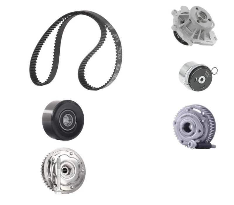 Image of RIDEX 3096W0691 Water Pump + Timing Belt Kit with camshaft gear, Number of Teeth: 146 Water Pump & Timing Belt Kit (3096)