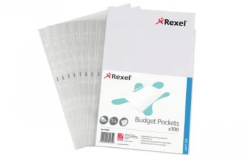 Image of Ryman Clear A4 Pockets - 100 Pack