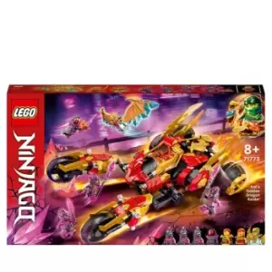 image of LEGO NINJAGO Kai's Golden Dragon Raider Car Toy Set 71773 - Multi