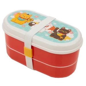 Image of Maneki Neko Lunch Cat Bento Box Lunch Box