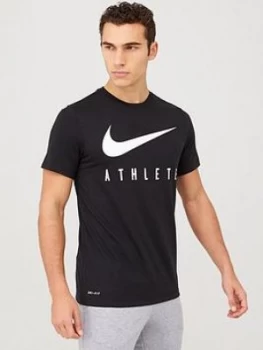 image of Nike Dry Athlete Training T-Shirt - Black, Size 2XL, Men