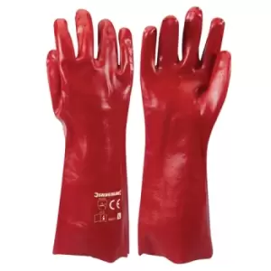 image of Silverline Red PVC Gauntlets - L 9