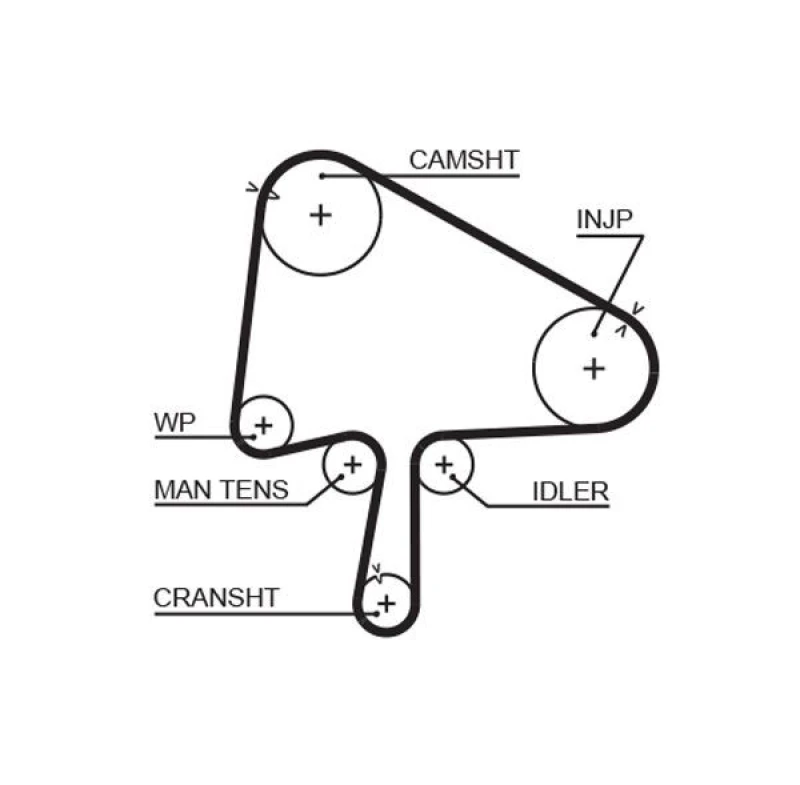 Image of GATES Timing Belt GATES 5510XS