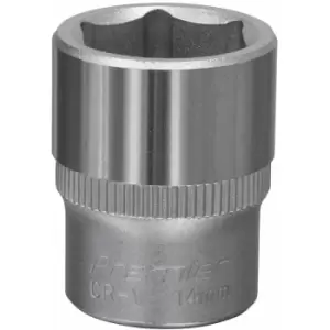 image of S1414 Walldrive Socket 14mm 1/4'sq Drive - Sealey