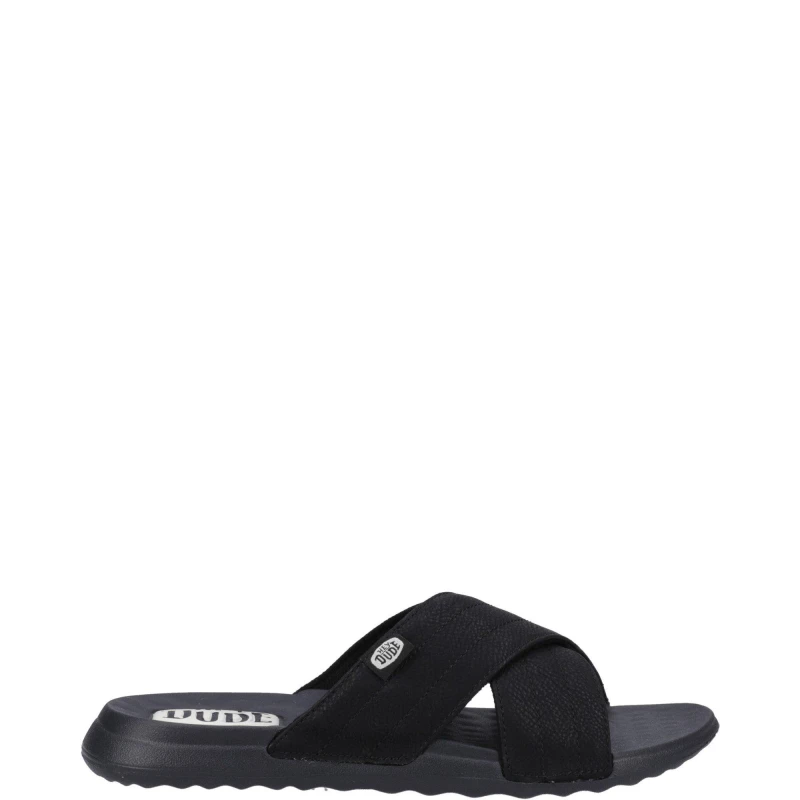 Image of HEYDUDE 'Christi Slide Distressed' Mule Summer Black female