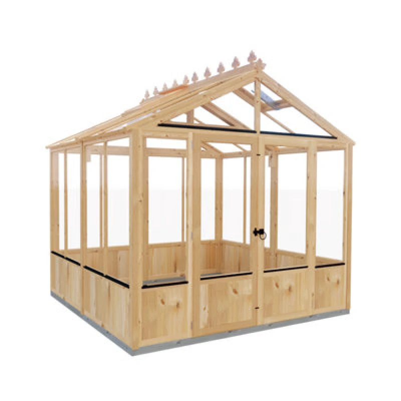 Image of Shire Holkham 8 X 8 Timber Greenhouse With Double Door