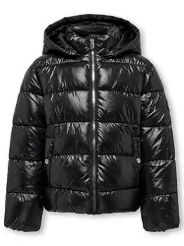 Image of Only Kids Girls Savannah Padded Jacket - Black Size 8 Years, Women