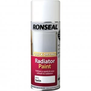 Ronseal One Coat Radiator Aerosol White 400ml