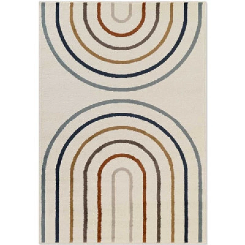 Image of The Rugs Adventures Kids Rainbow Rug And Runner Polypropylene Short Pile Rug In Multi