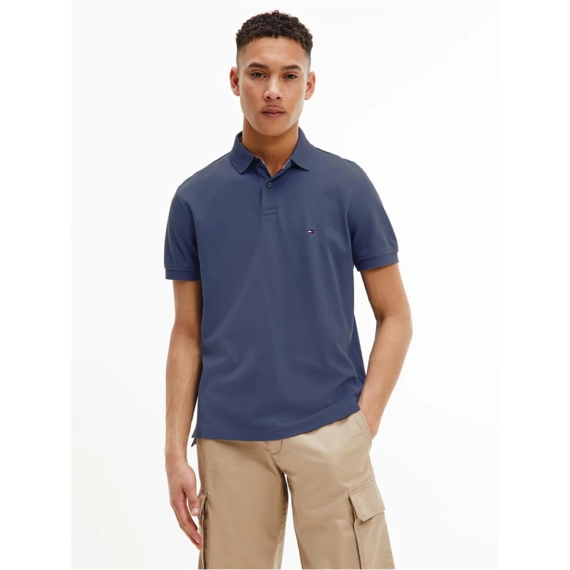 Image of Tommy Hilfiger Core 1985 Polo Shirt Indigo C9T male XS