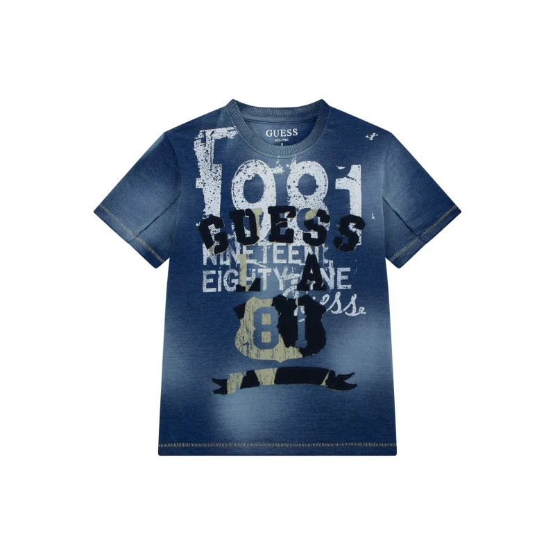 Image of Guess Kid's jersey T-Shirt Guess Violet Male 10 ans