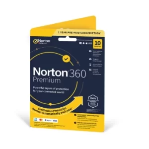 image of Norton 360 Premium 2020, Antivirus software for 10 Devices and 1 year