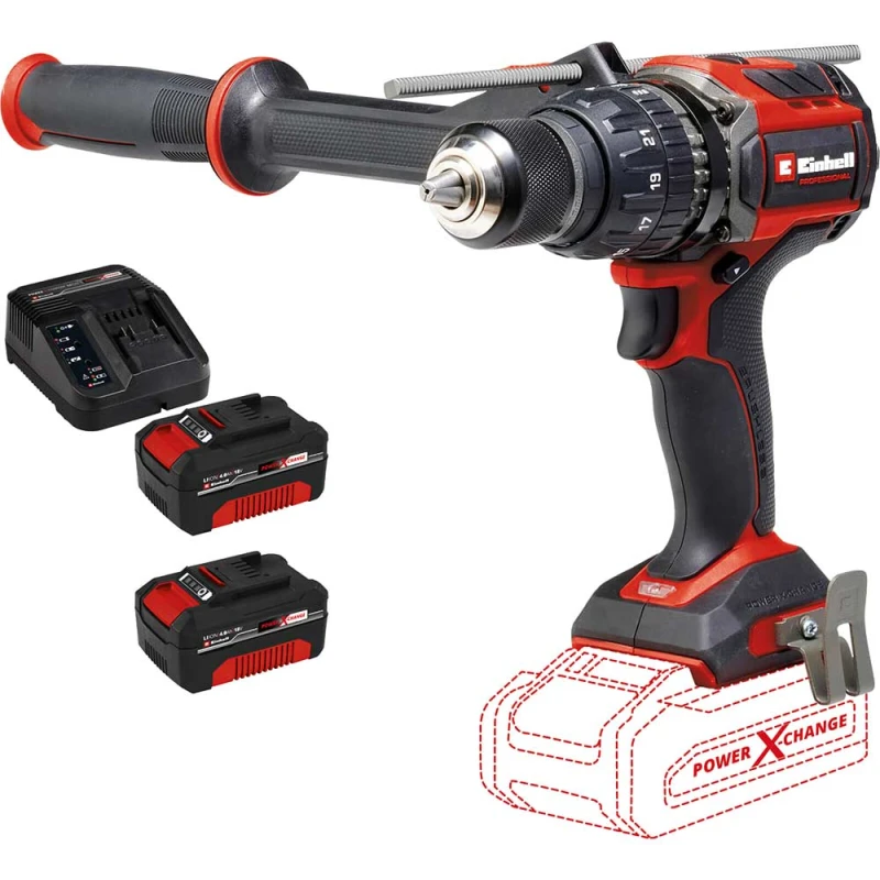 Image of Einhell Professional TP-CD 18/120 Li-I BL 18v Cordless Brushless Combi Drill TP-CD 18/120 Li-I BL Batteries: 2 x 4ah Li-ion
