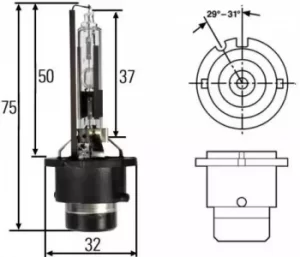 image of Bulb D2R 35 W 8GS007001-241 by Hella