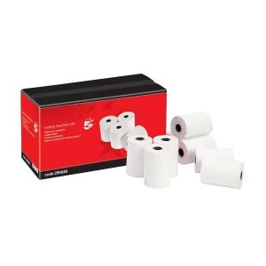 image of 5 Star Adding Machine Roll Single Ply 55gsm Pack of 20