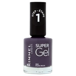 image of Rimmel Super Gel Nail Polish Punk Rock Grey