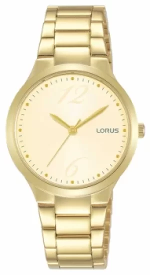 image of Lorus Womens Champagne Dial Gold PVD Plated Bracelet Watch